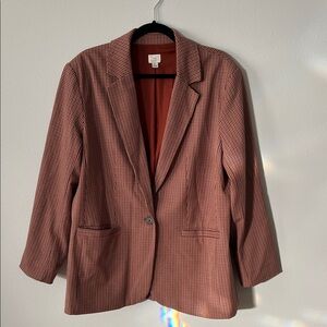 a new day Women's Tan Houndstooth Blazer
